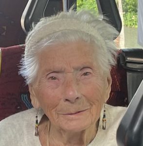 Violet aged 101 in FiSH Bus.